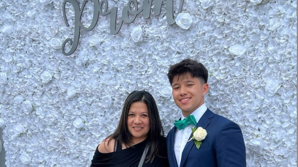 Raziel Green with son