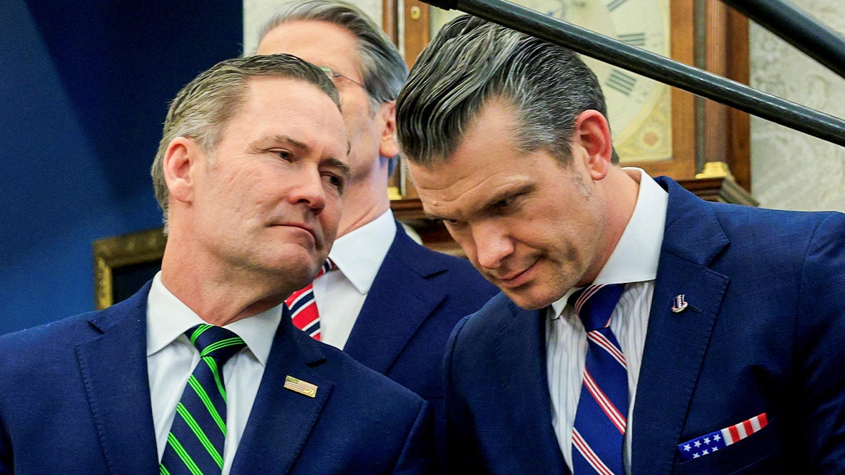 National Security Adviser Michael Waltz and Defense Secretary Pete Hegseth