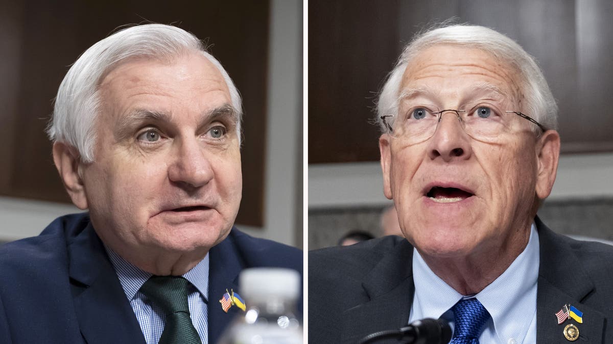 Split of Sens. Jack Reed, D-R.I., and Roger Wicker, R-Miss. 
