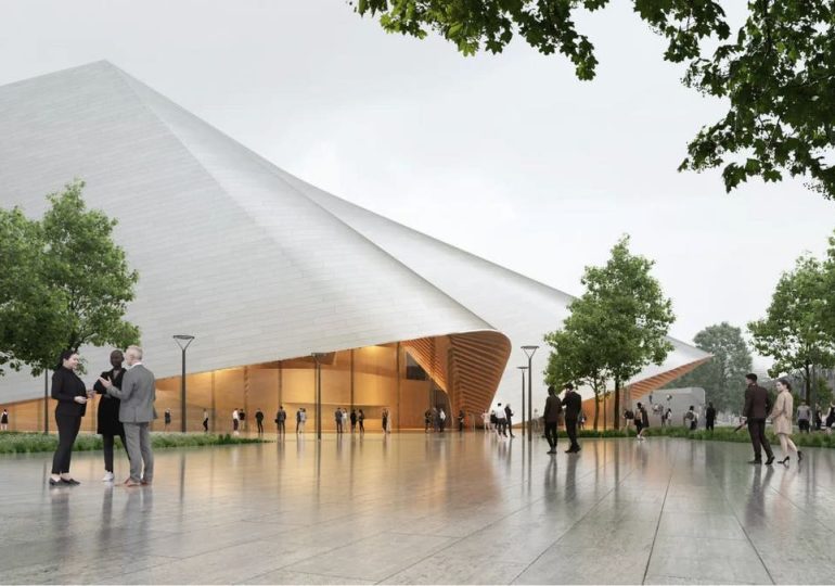 Solar-powered roof wraps new mega-modern opera house