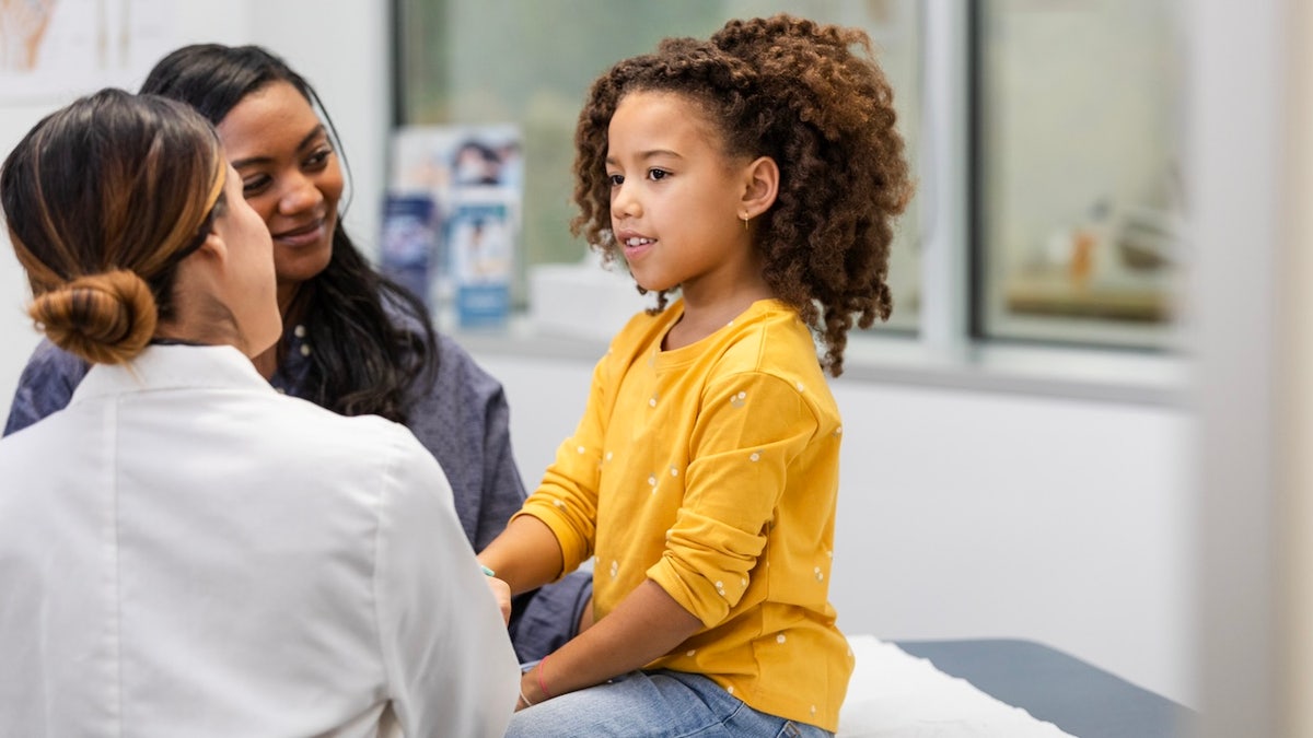 Child at pediatrician