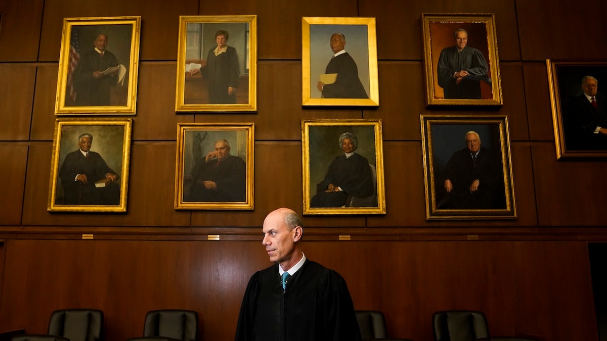 Judge James E. Boasberg, chief judge of the Federal District Court in DC, stands for a portrait