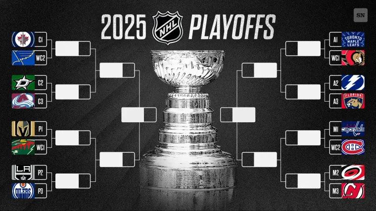 NHL playoff bracket 2025: Full schedule, TV channels, scores for hockey's road to Stanley Cup