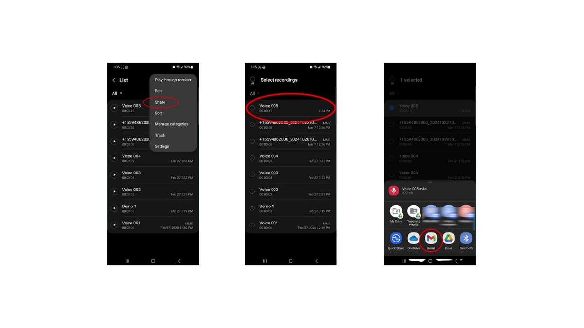 Save loved ones' voicemails with Android