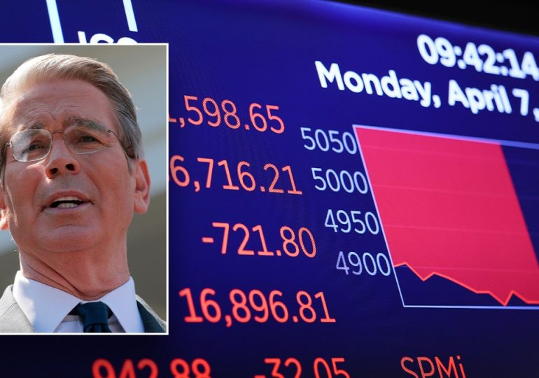 Treasury Secretary Scott Bessent denies that tariff pause is due to market declines