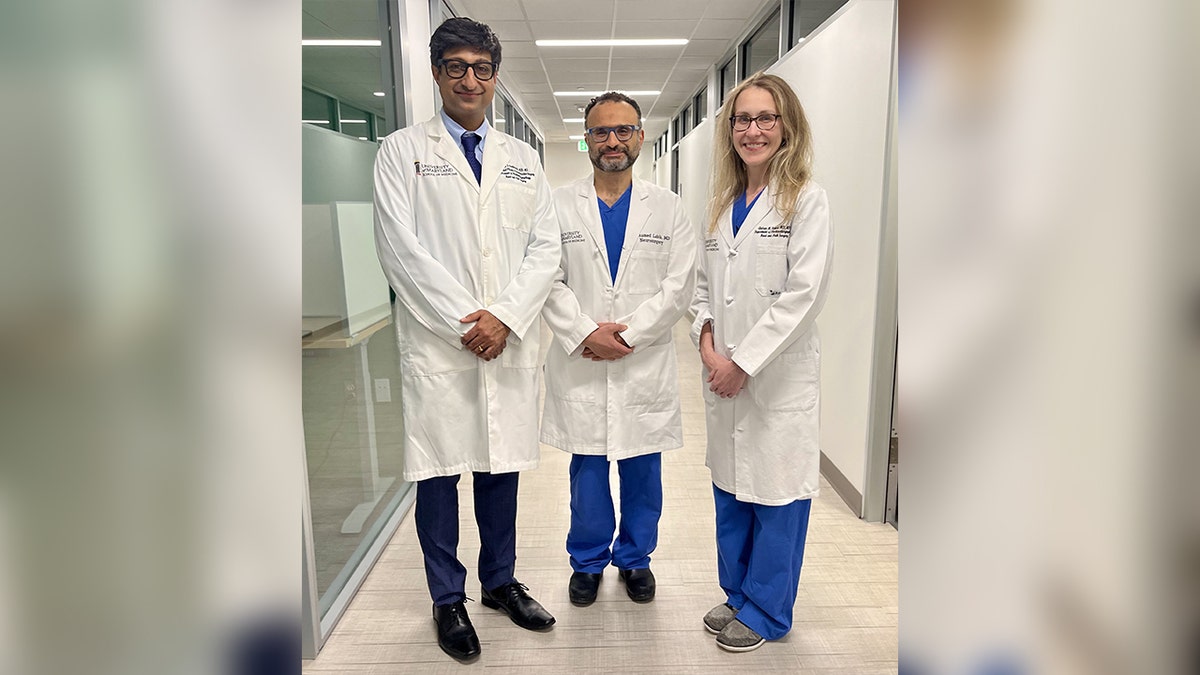 (From left to right) Dr. Kalpesh Vakharia, Dr. Mohamed Labib and Dr. Andrea Hebert.