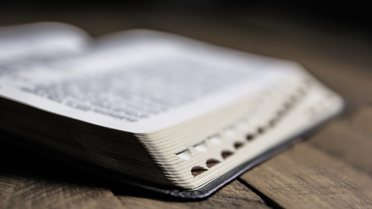 Bible on a wooden table