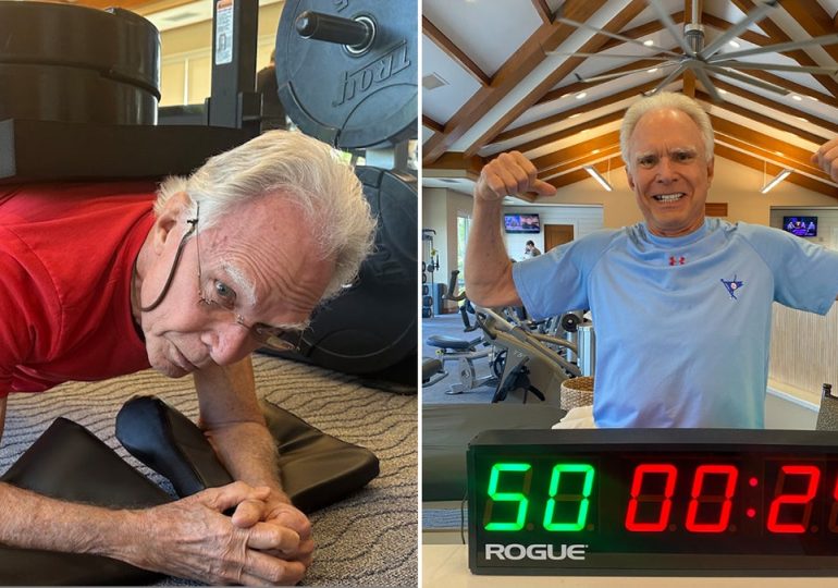 Meet the 80-year-old man who held a plank for 50 minutes — and learn how he stays fit
