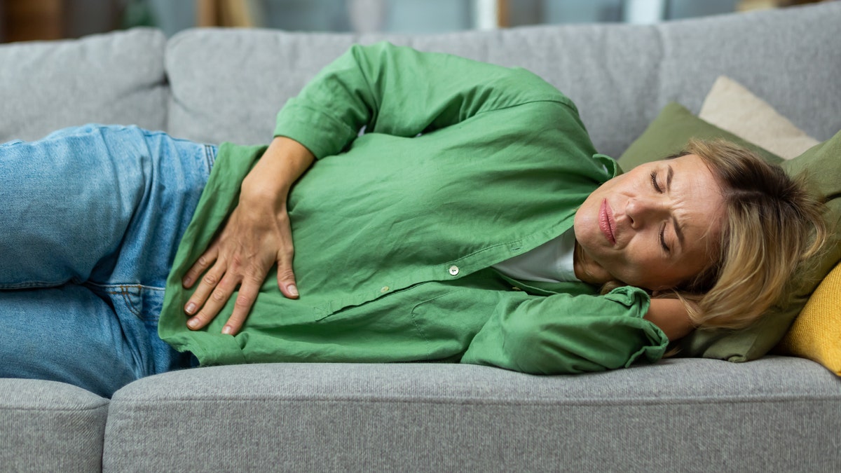 Woman abdominal pain