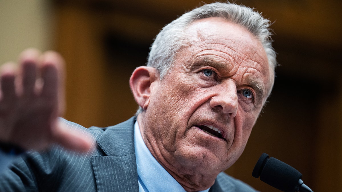 RFK Jr speaks during congressional hearing in June 2025