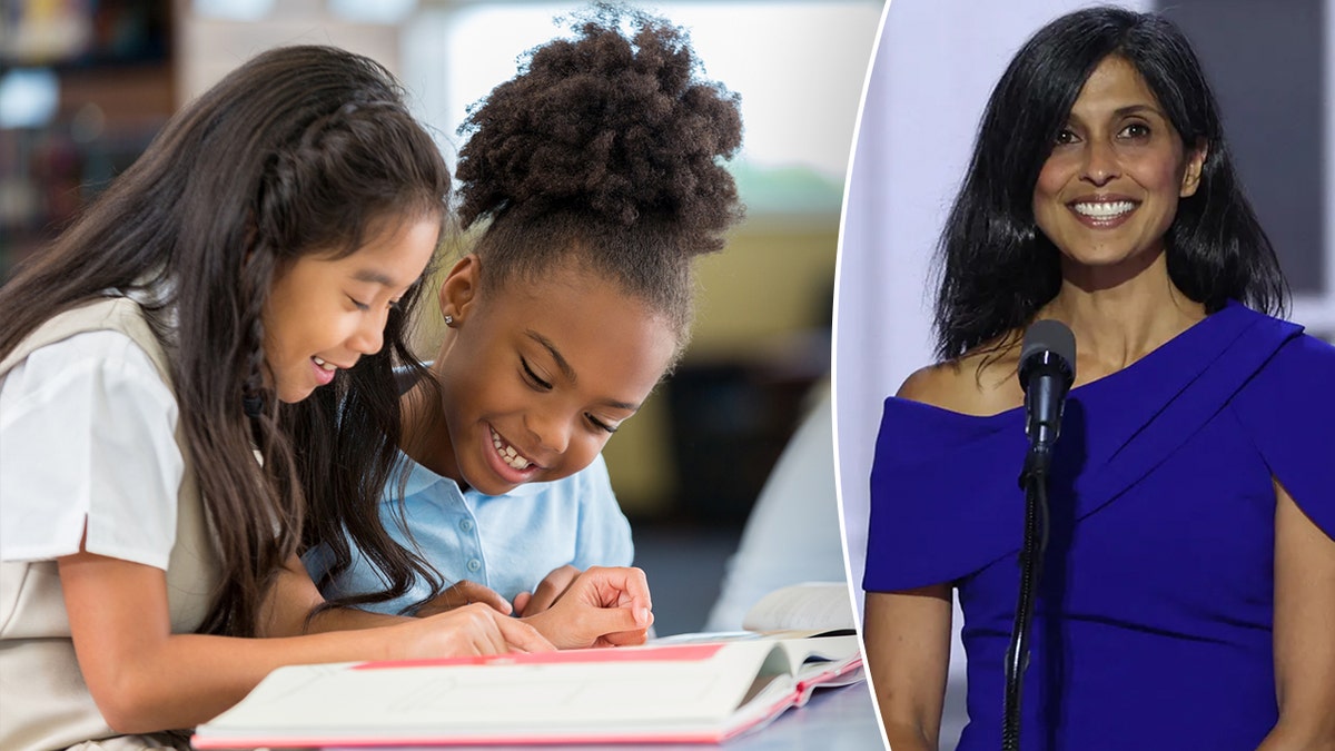 second lady usha vance children reading split