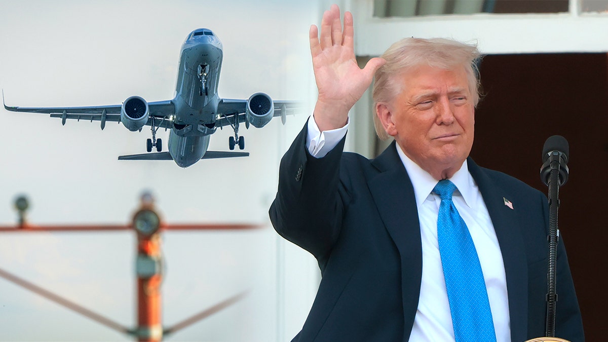 Donald Trump airplane blended thumbnail