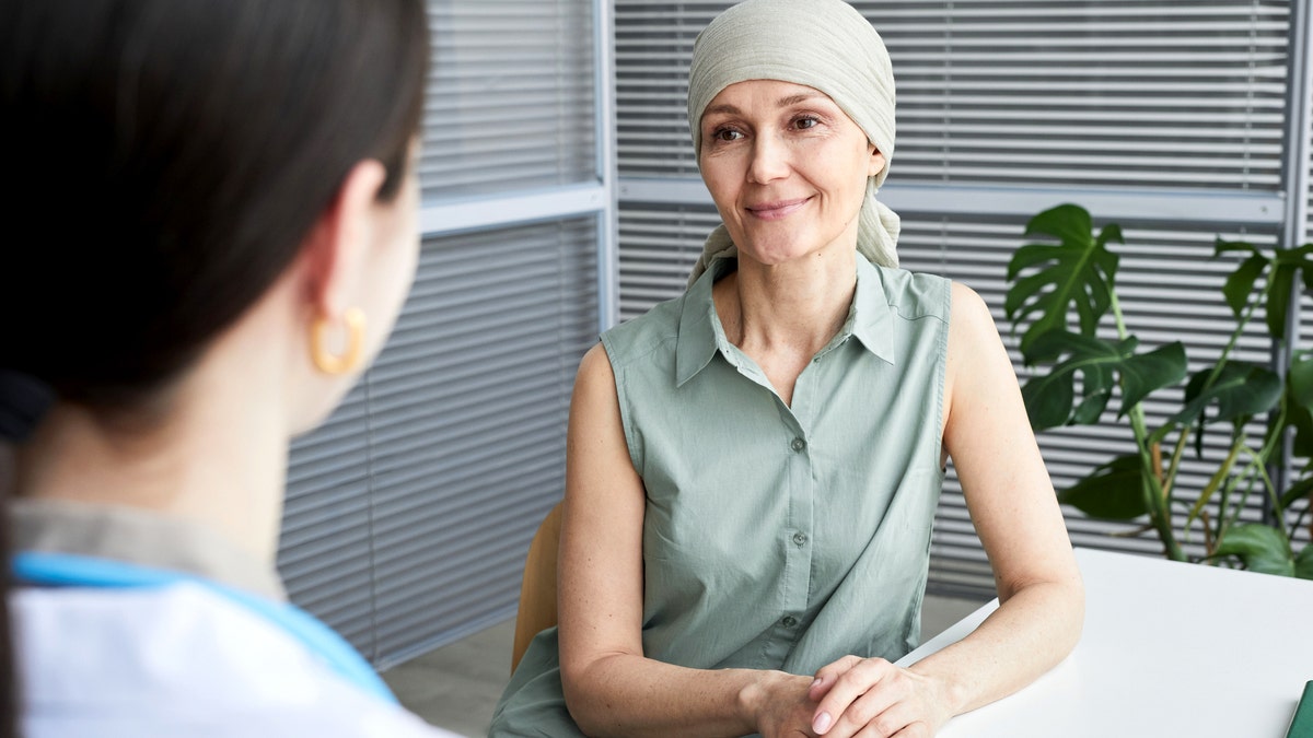 Cancer patient at doctor
