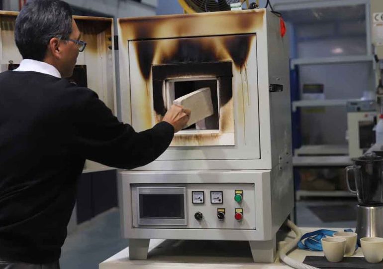 Bricks made from recycled coffee grounds reduce emissions and costs