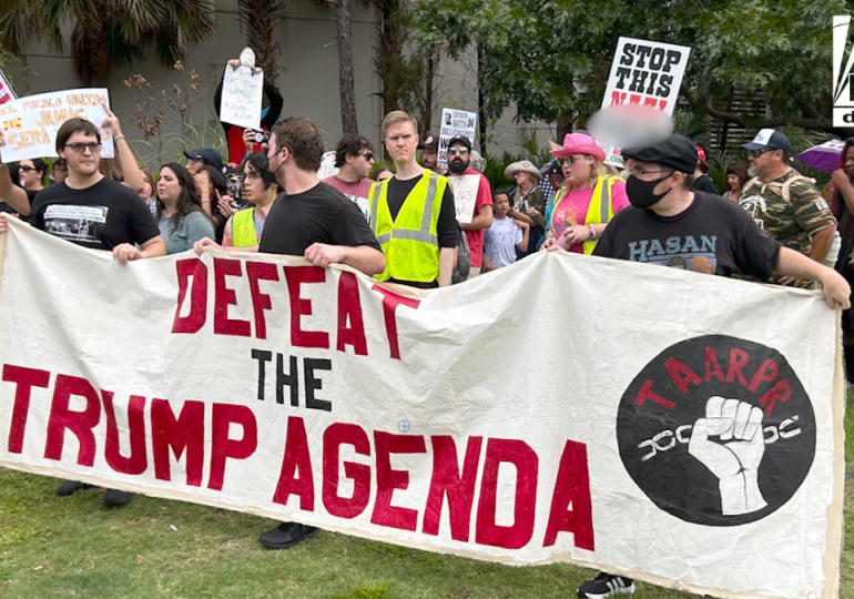 Protesters clash with conservatives at Turning Point's Student Action Summit in Tampa Bay