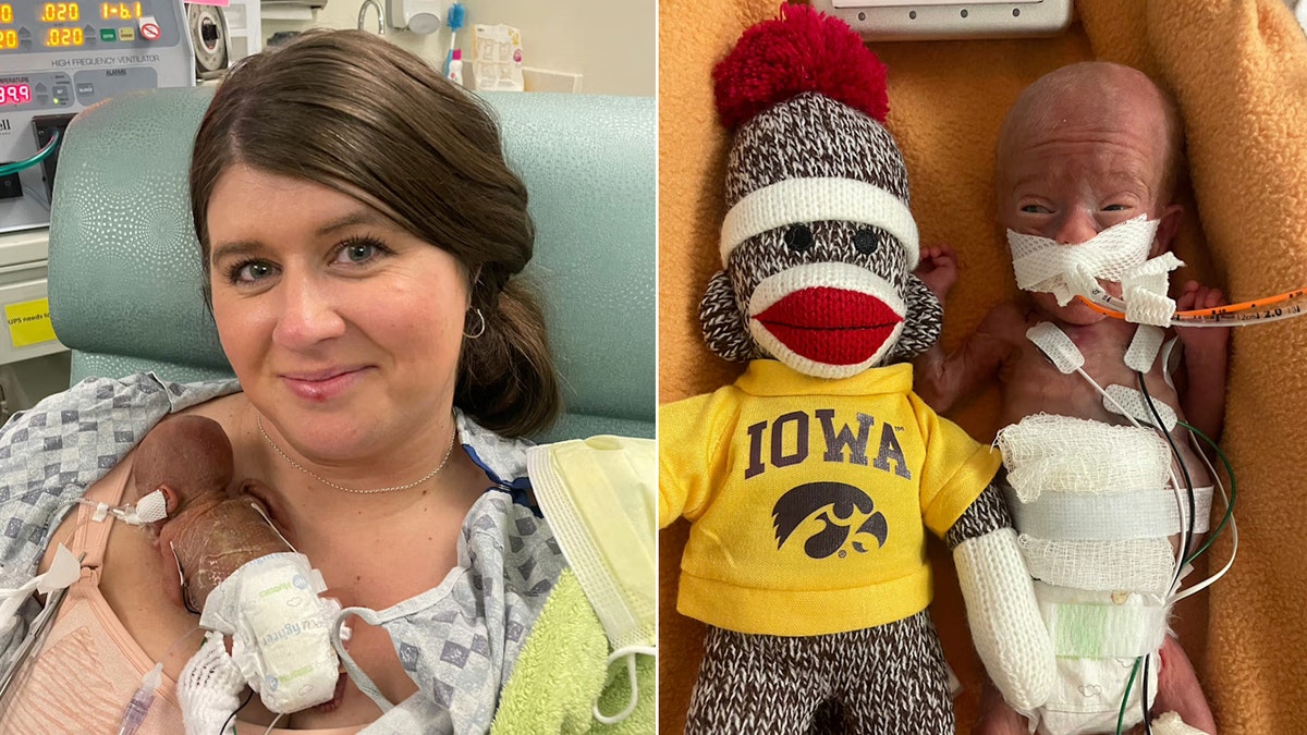 Nash Keen at 4 weeks and 7 weeks