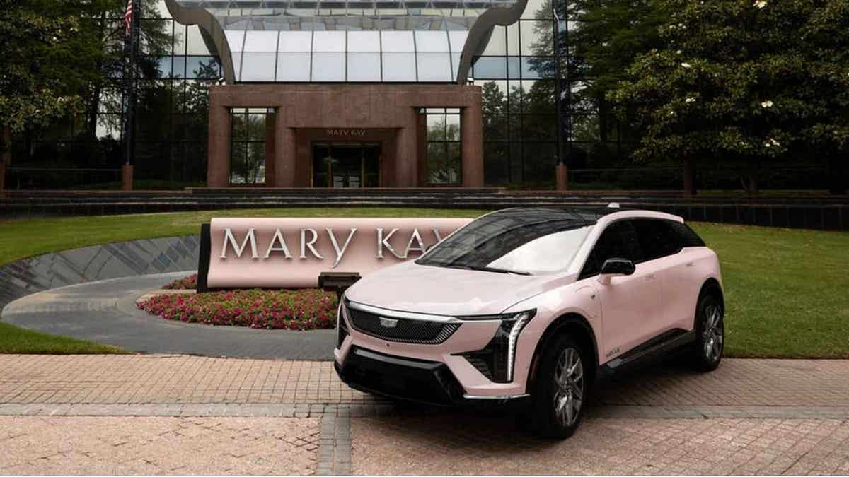 The Mary Kay electric Cadillac Optiq