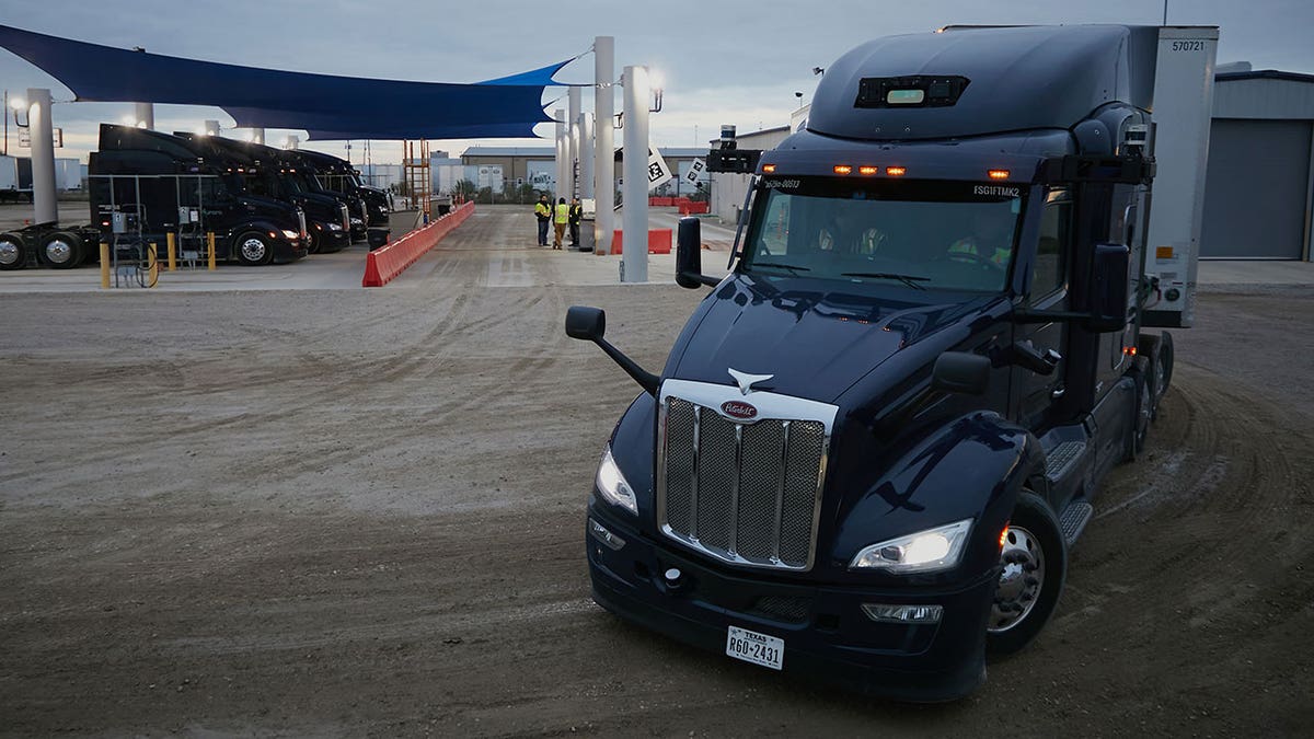 Driverless truck in Texas