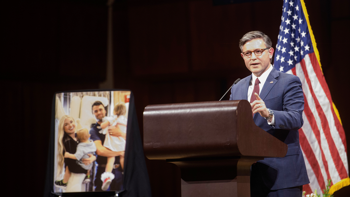 speaker mike johnson charlie kirk memorial