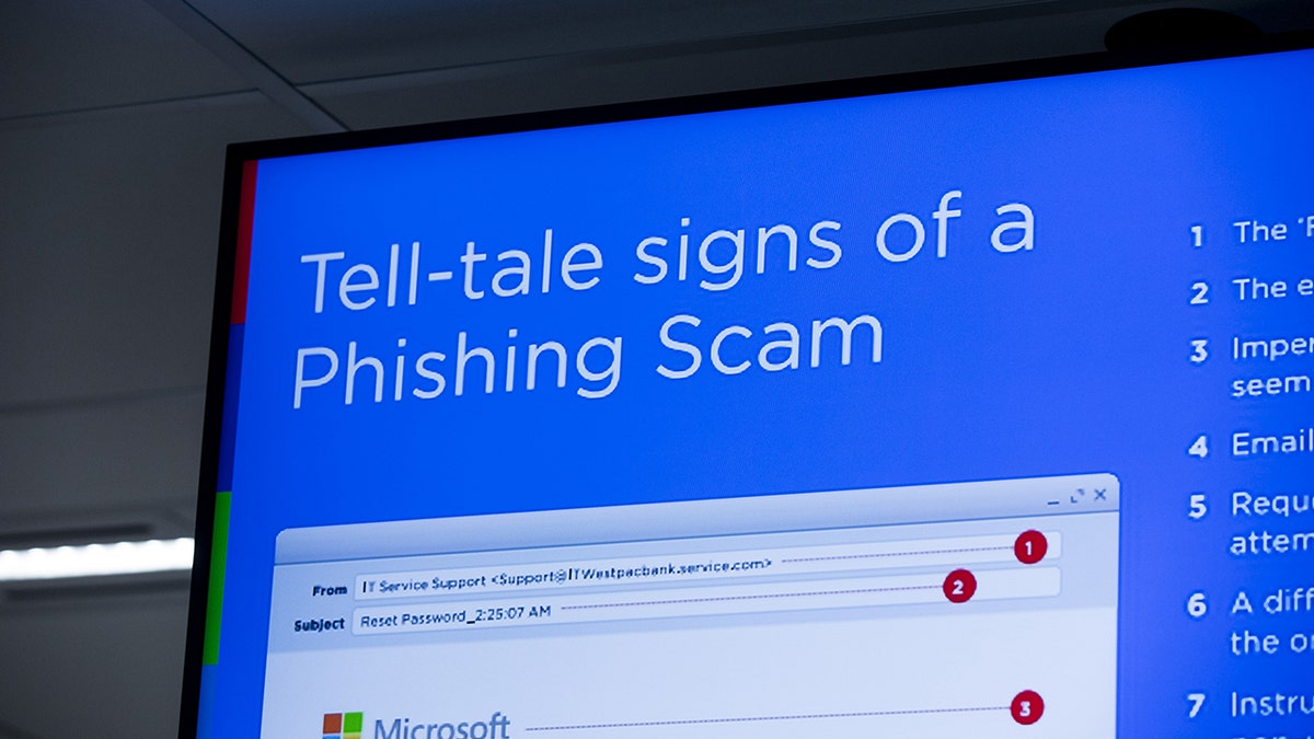 Phishing scam presentation.