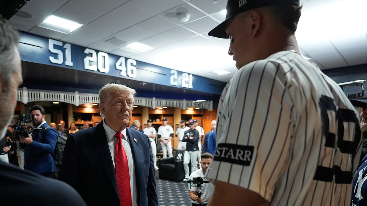 Judge and Trump in locker room