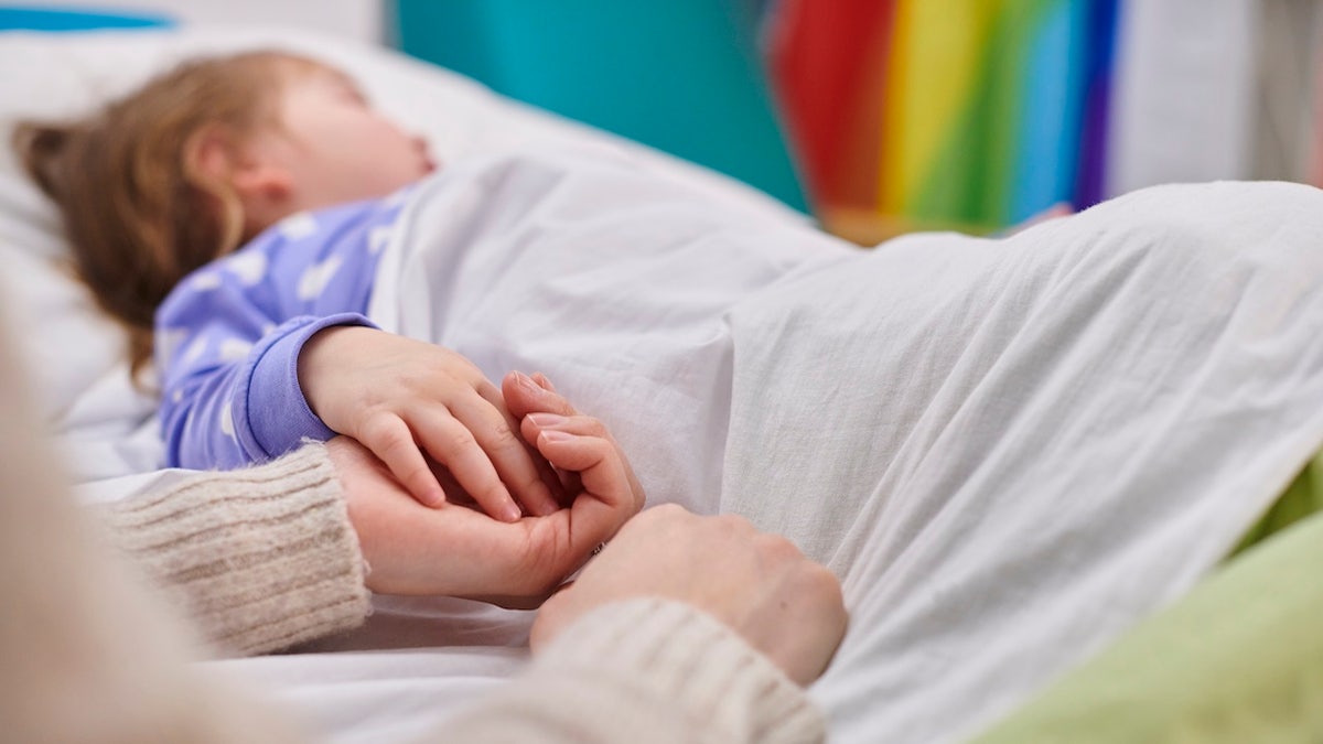Young girl in hospital