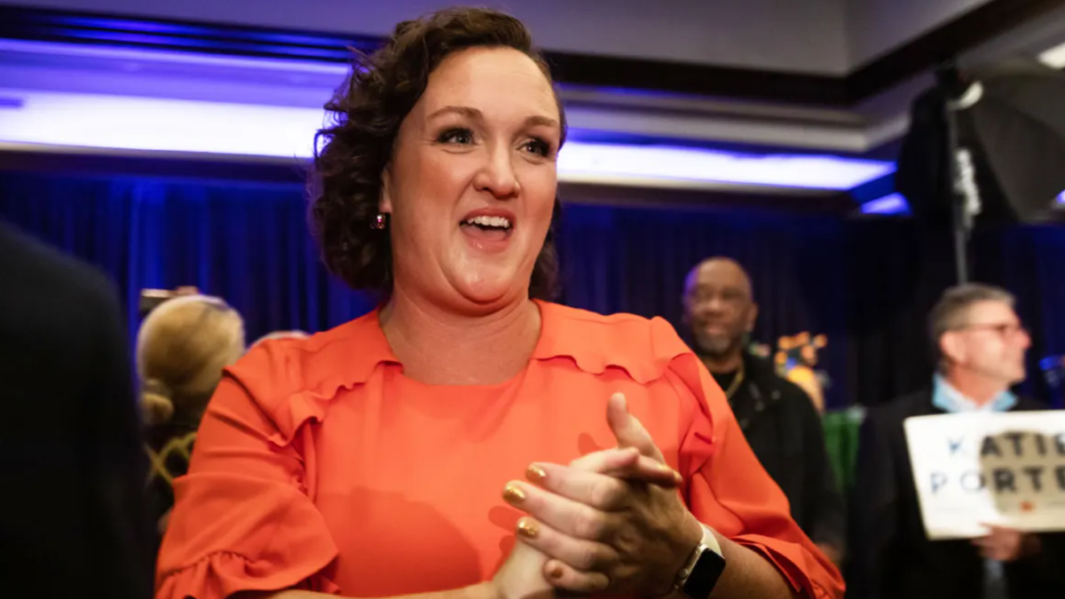 Katie Porter at campaign event