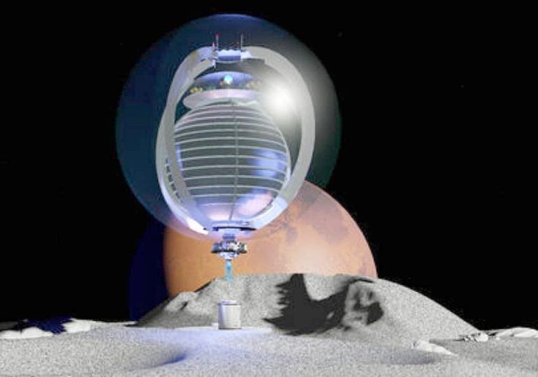Living in giant moon glass spheres could be our future