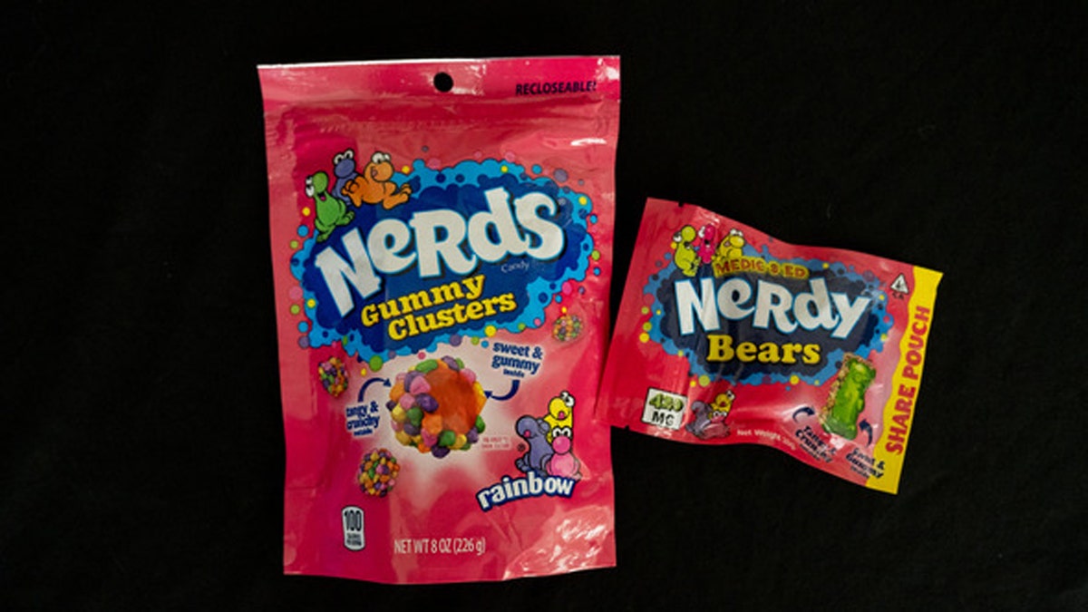 Nerds candy knockoff with THC