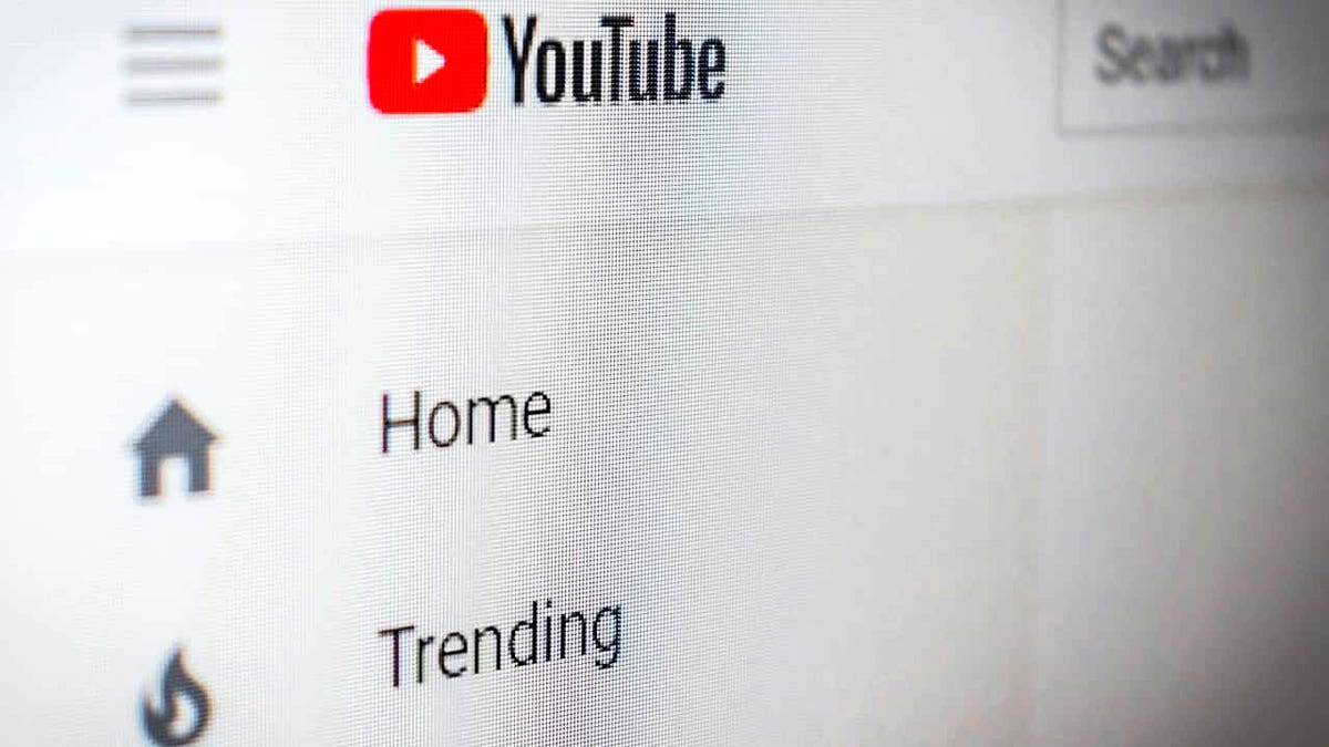 YouTube side bar menu