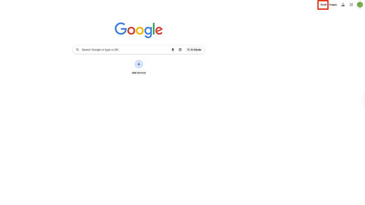 Google homepage
