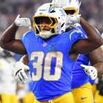 Chargers’ Jim Harbaugh weighs in on Kimani Vidal vs. Omarion Hampton with ‘cockles of the heart’ quote