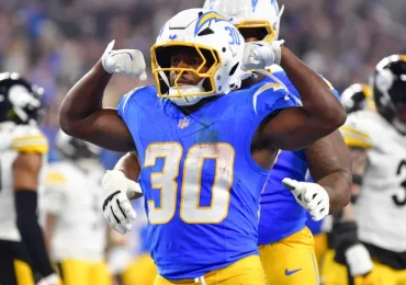 Chargers' Jim Harbaugh weighs in on Kimani Vidal vs. Omarion Hampton with 'cockles of the heart' quote