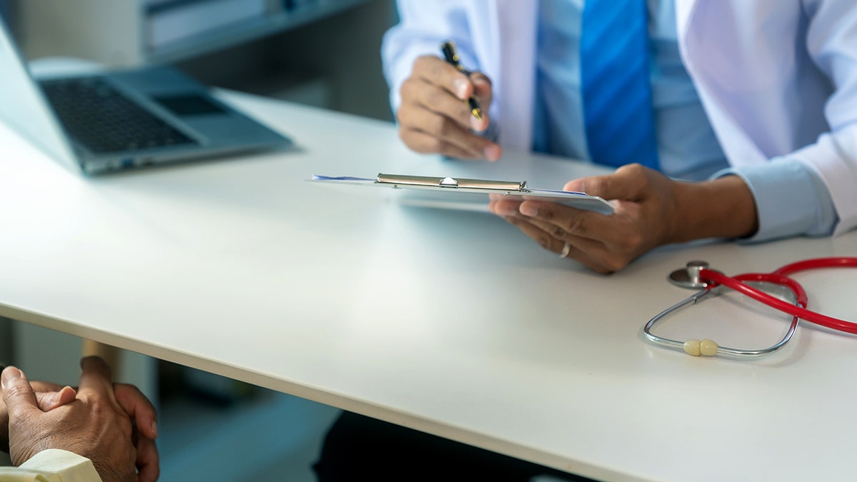 Doctor provides consultation and explanation