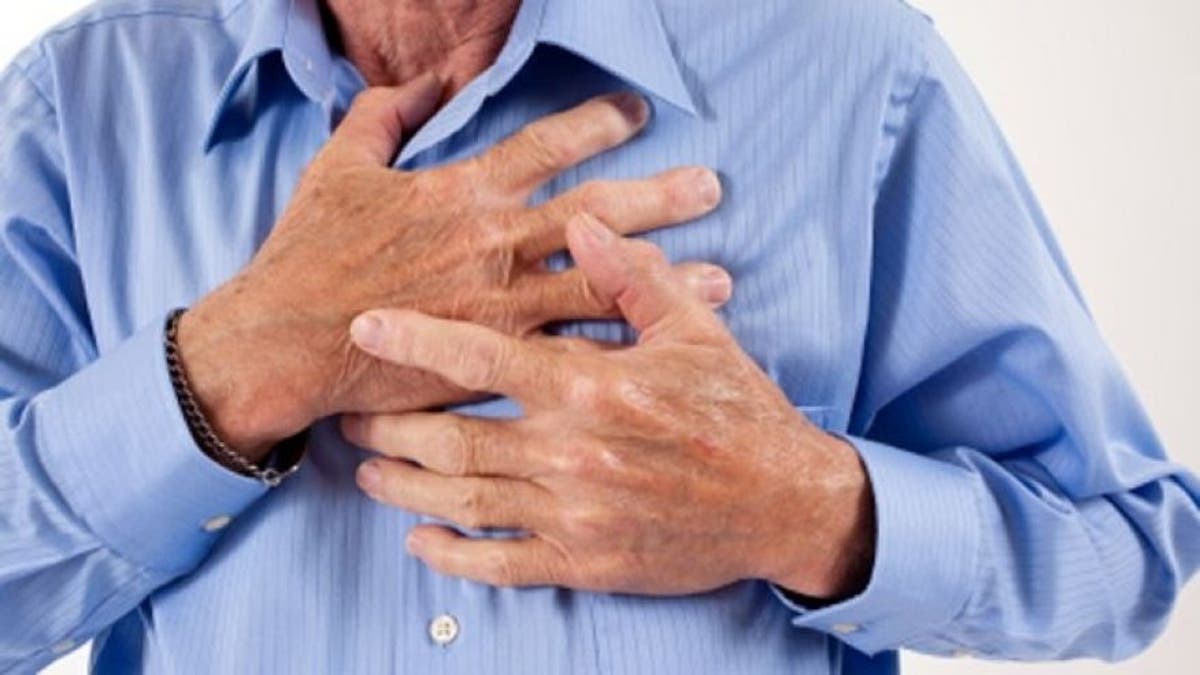 Man having heart attack