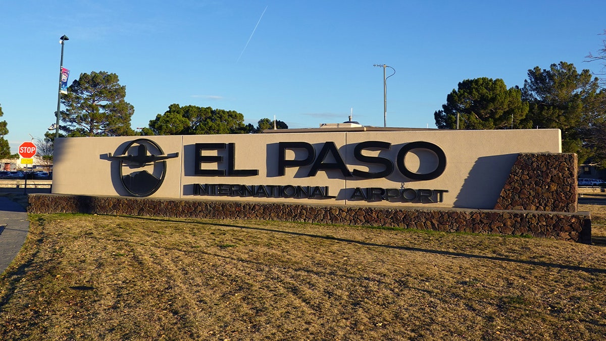 El Paso International Airport sign