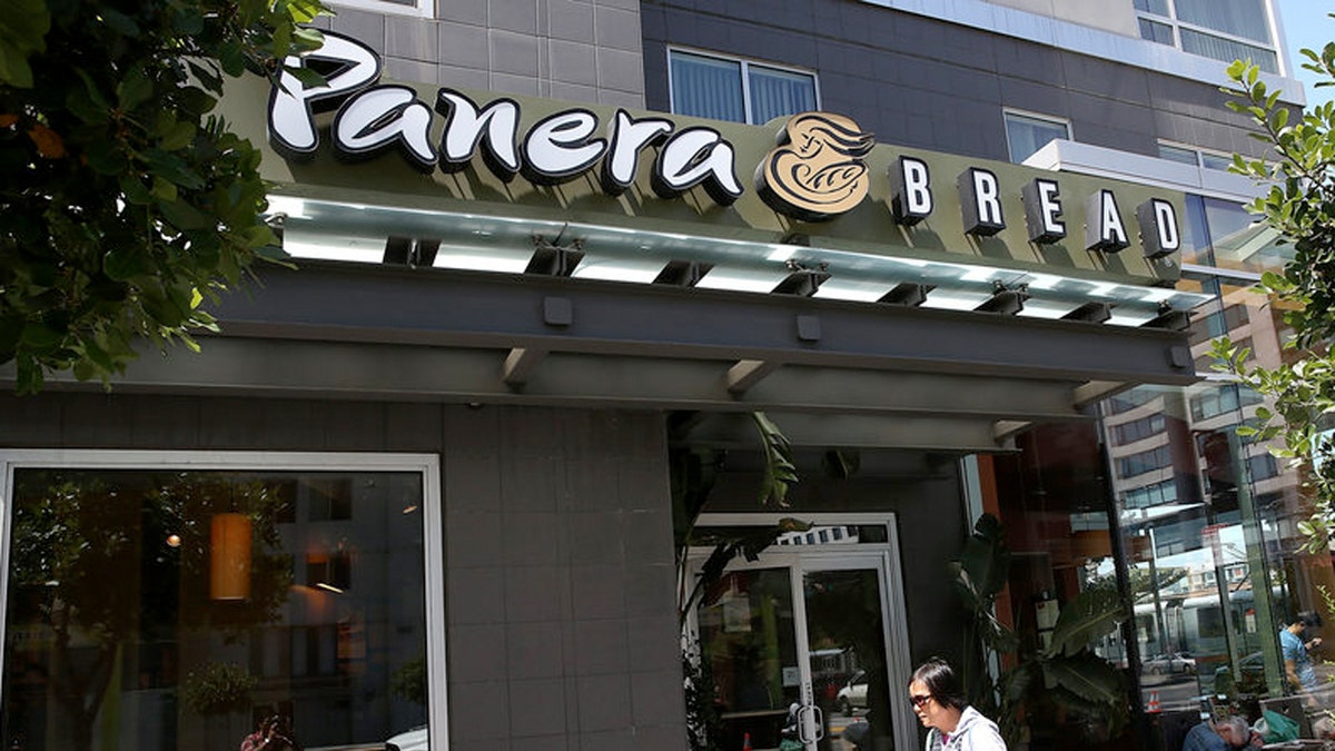 Exterior of a Panera Bread store