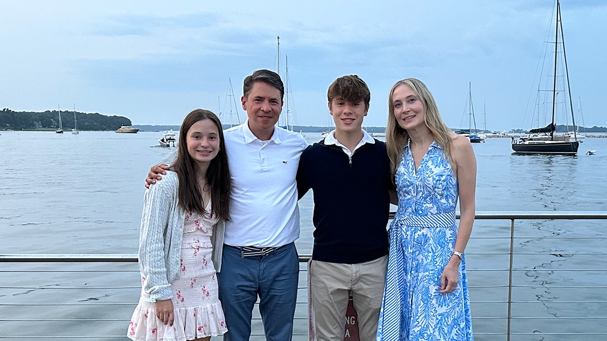 Uribe Family on a dock