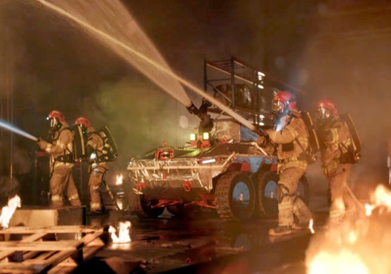 Robot firefighters enter burning buildings first