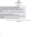 YouTube job scam text: How to spot it fast