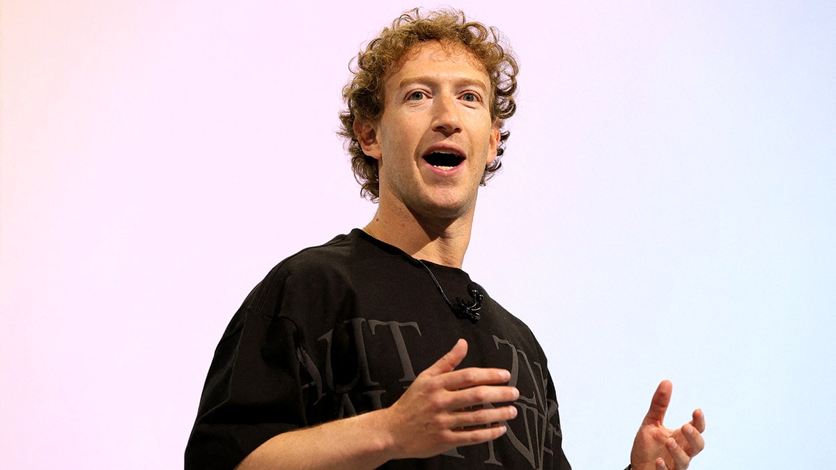 Meta CEO Mark Zuckerberg delivering a keynote speech at Meta Connect event in Menlo Park