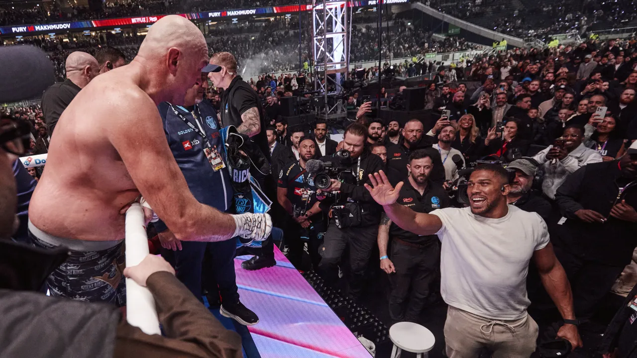 Tyson Fury and Anthony Joshua Tyson Fury and Anthony Joshua